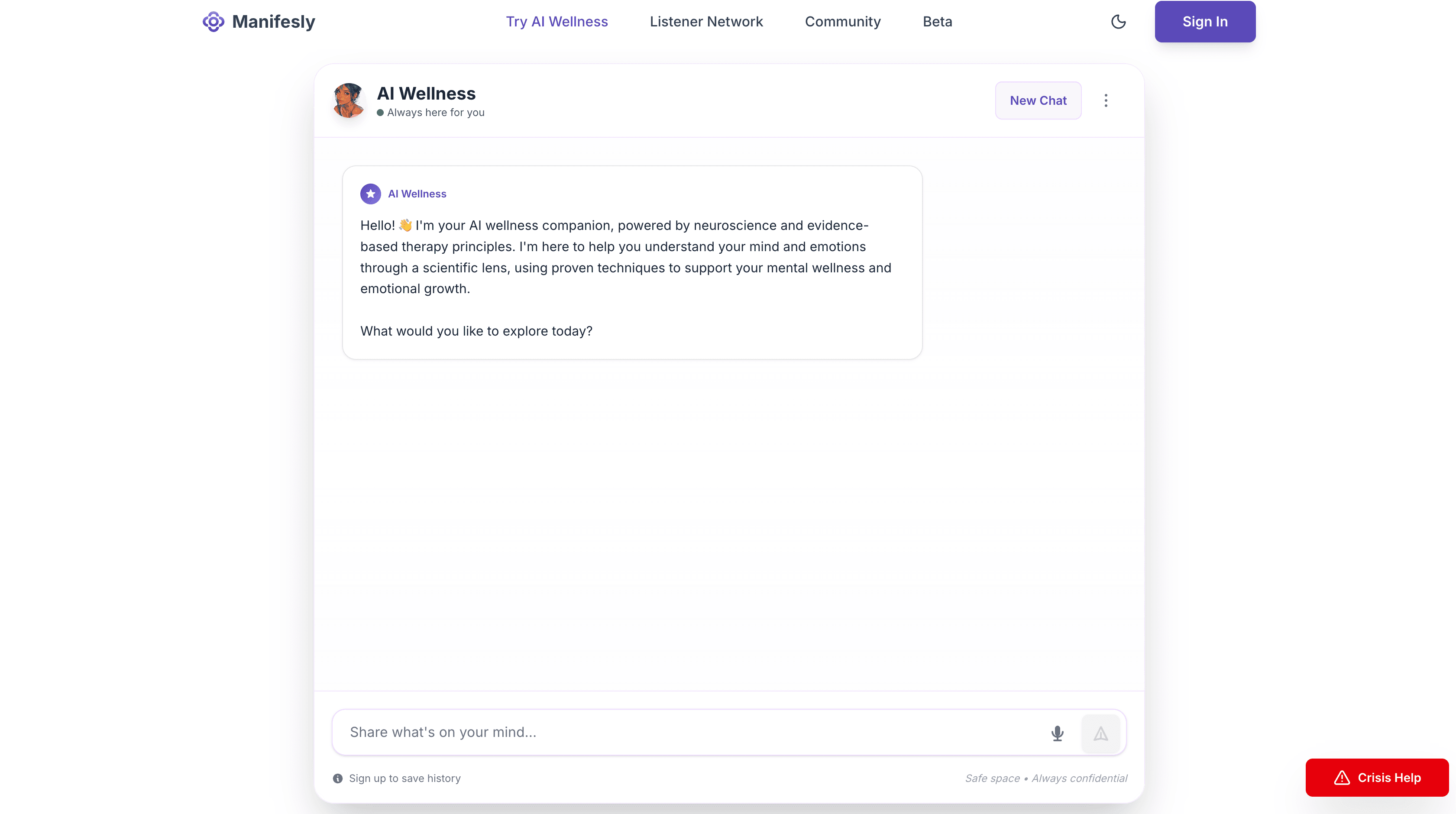 AI Companion Interface